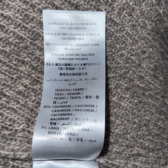 Stella McCartney Cashmere-Wool Fringe-Hem Midi Skirt, Beige Sz.44 or M - Picture 10 of 11